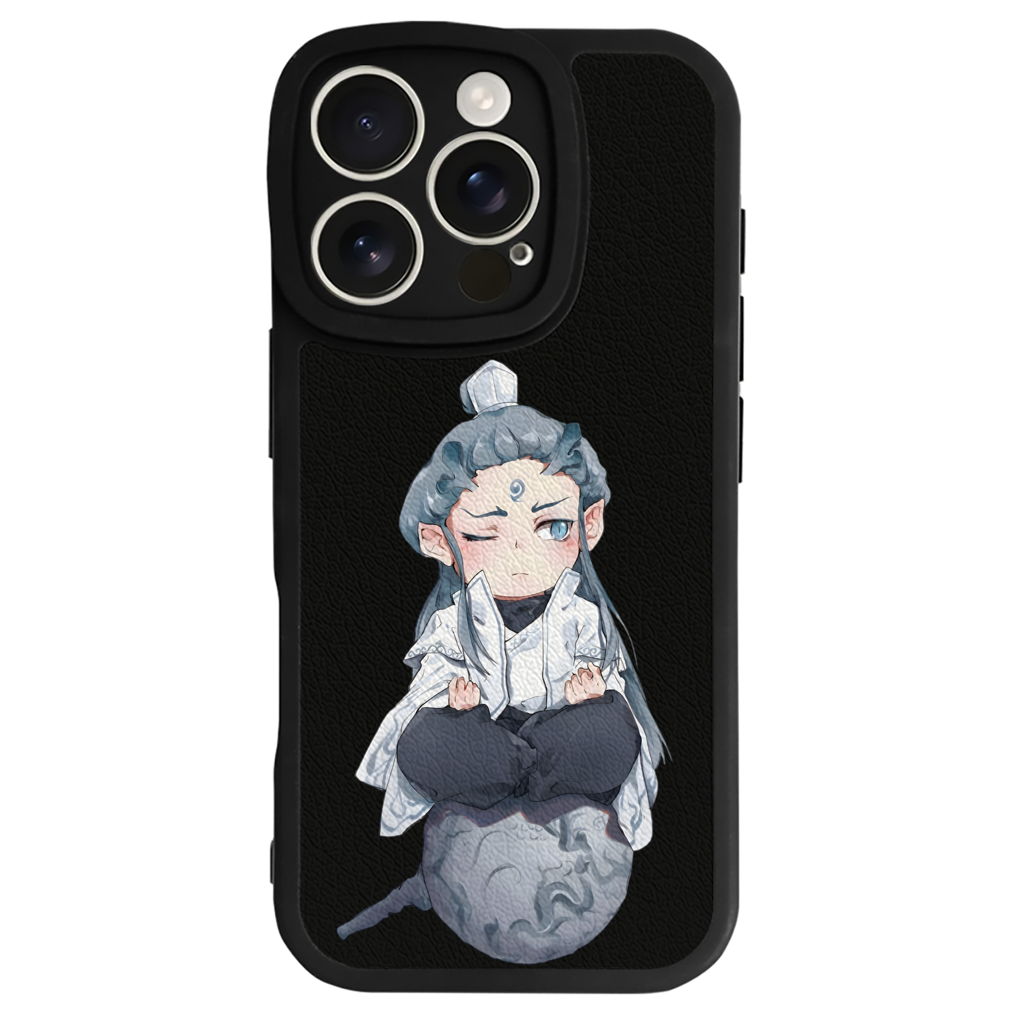 （画像用） Ne Zha 2 ナタ 魔童の大暴れ 【iPhone 16シリーズ対応】シリコンスマホケース（レザー調） 材質：シリコン